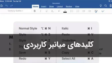 تصویر از ۵۰ کلید میانبر کاربردی در نرم افزار Word